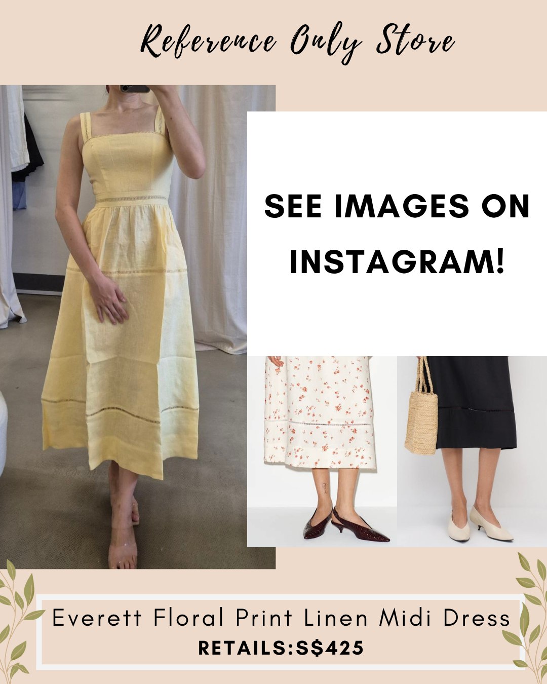 New colors! Ref Everett Linen midi dress.