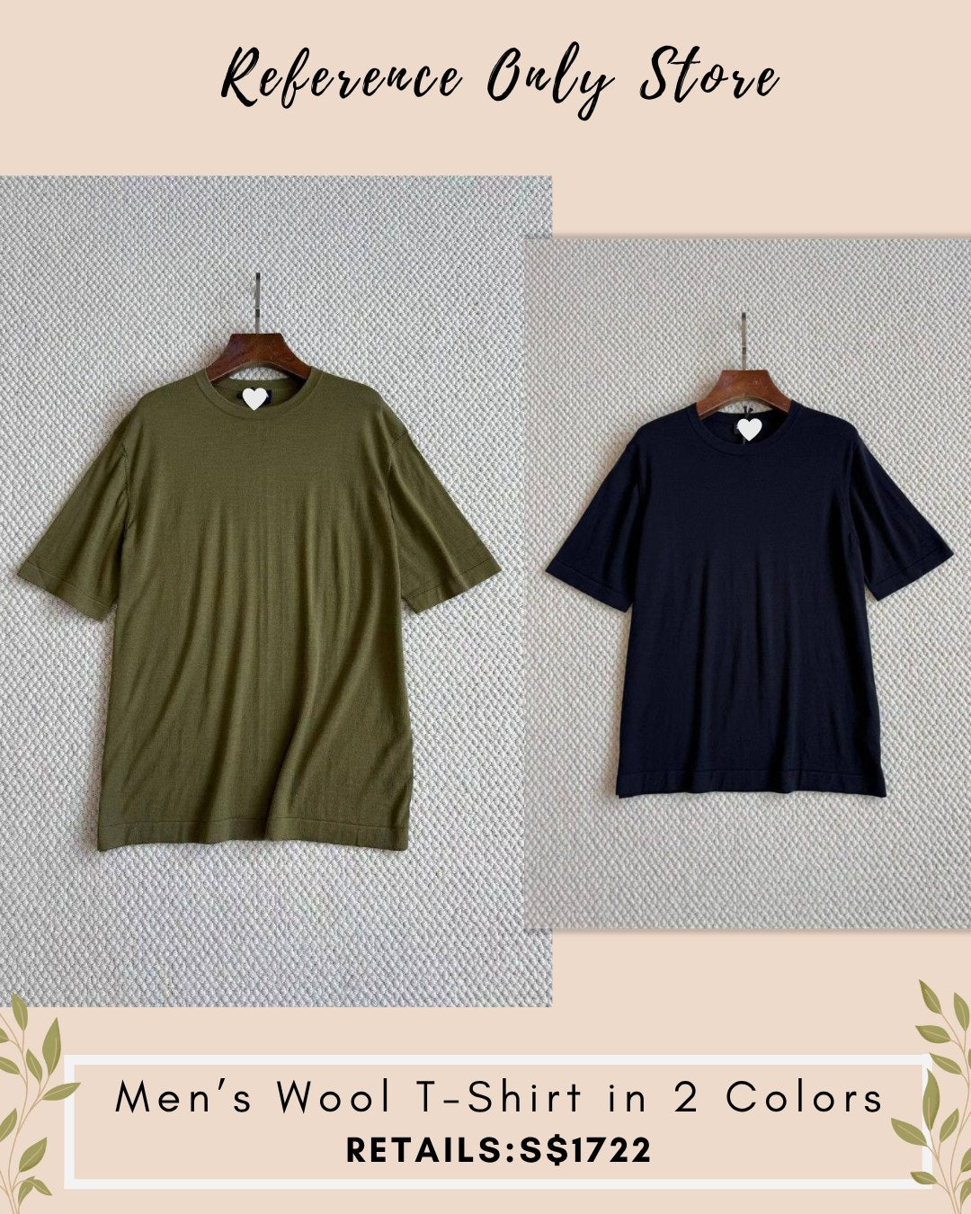 ZN Men's wool t shirt in 2 colors