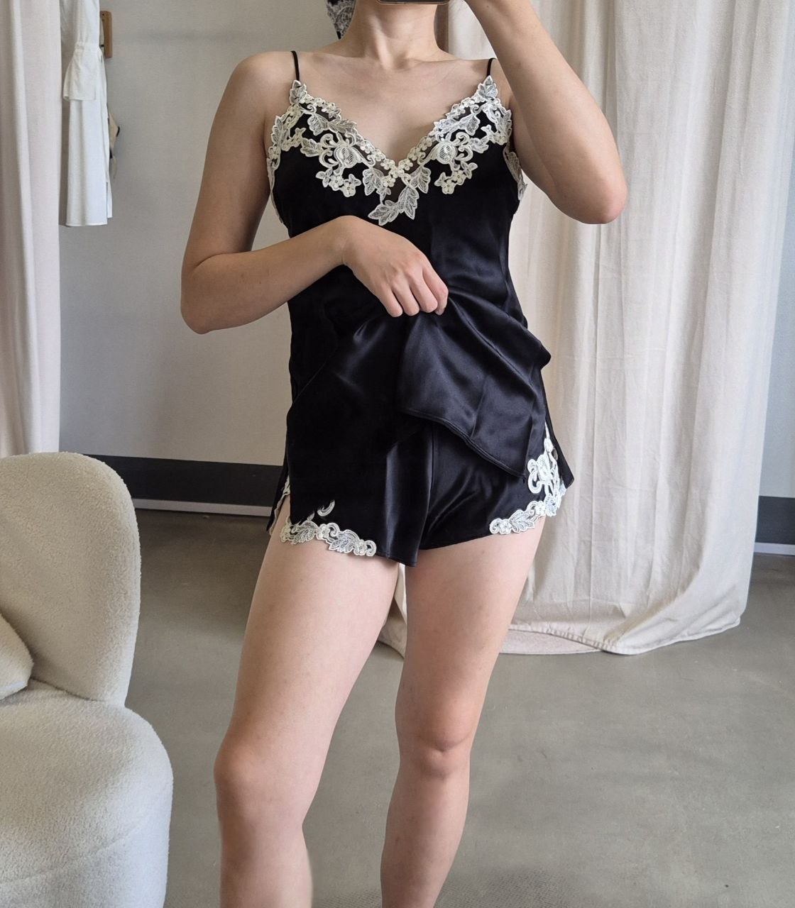 LP Silk Set pajama with lace details