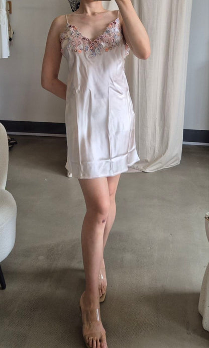 LP Silk mini dress with lace details