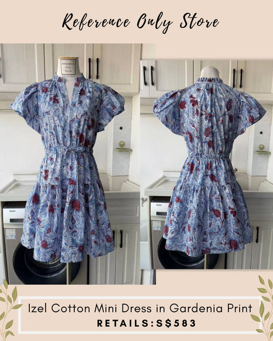 UJ Izel cotton mini dress in gardenia print