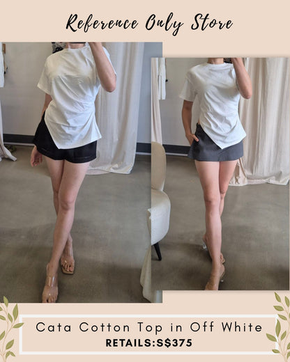 CG Cata cotton top in off white