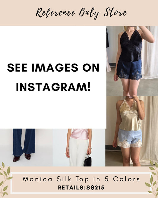 Ref Monica silk top in 5 colours
