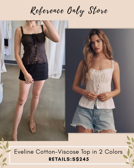 Ref Eveline cotton viscose top in 2 colors