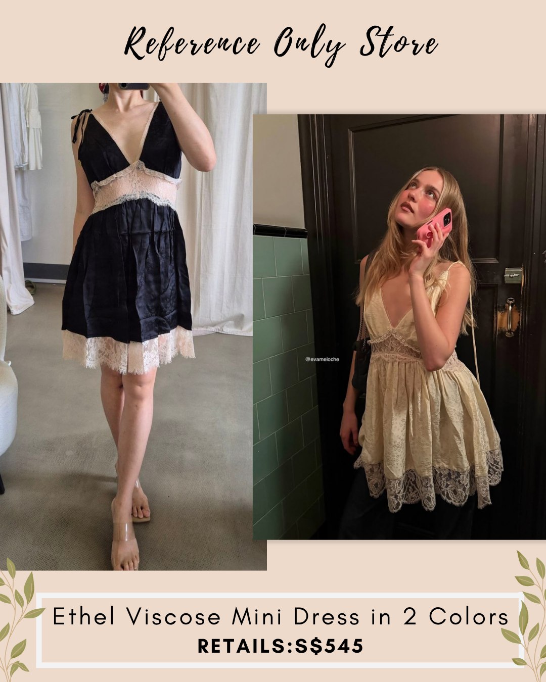 SE Ethel viscose mini dress