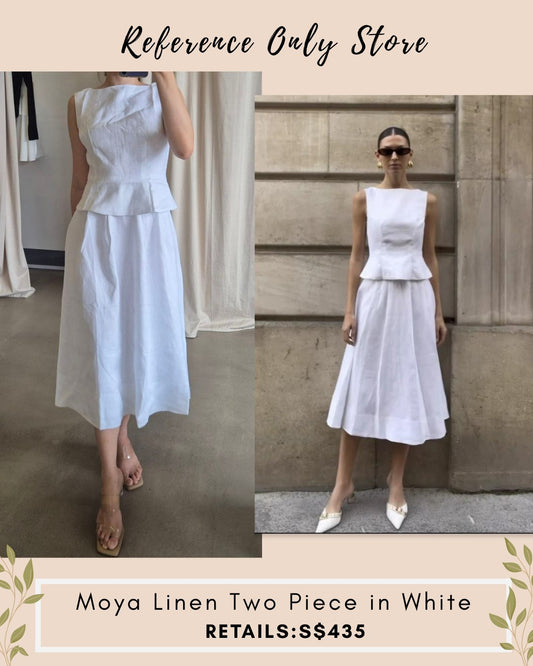Ref Maya Linen two piece in white