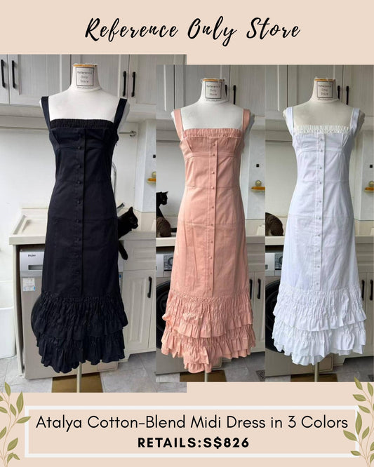 ALX Atalya cotton blend midi dress in 3 colors