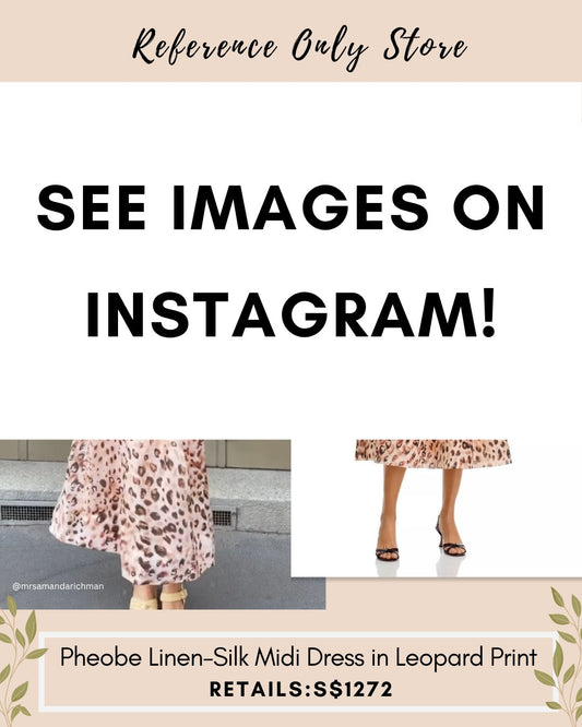 CC Phoebe linen silk midi dress in leopard print