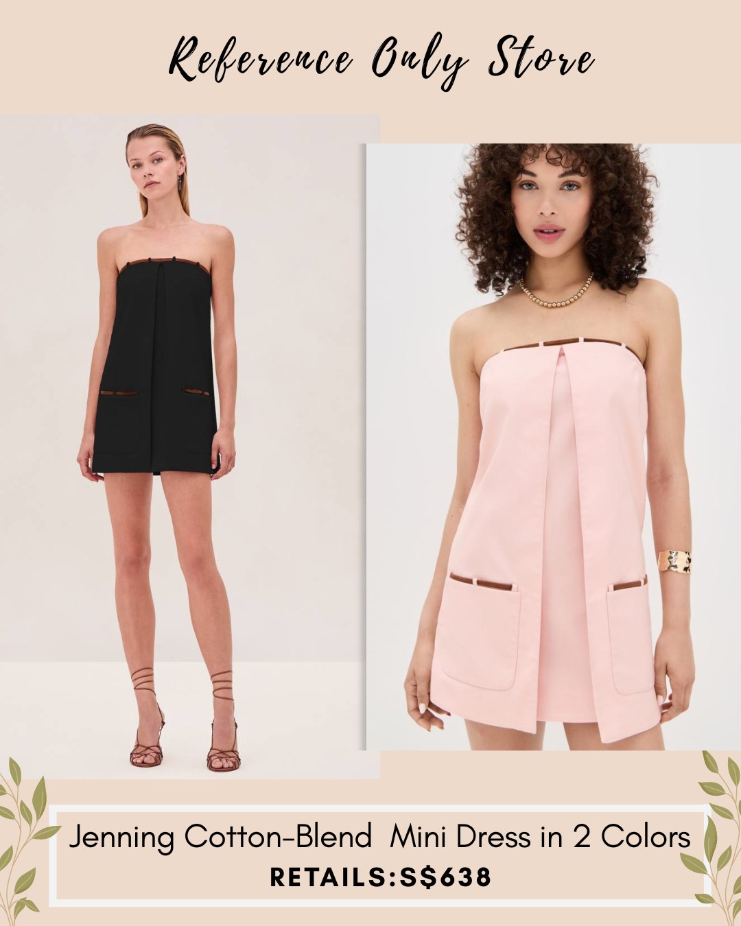 ALX Jenning cotton blend mini dress