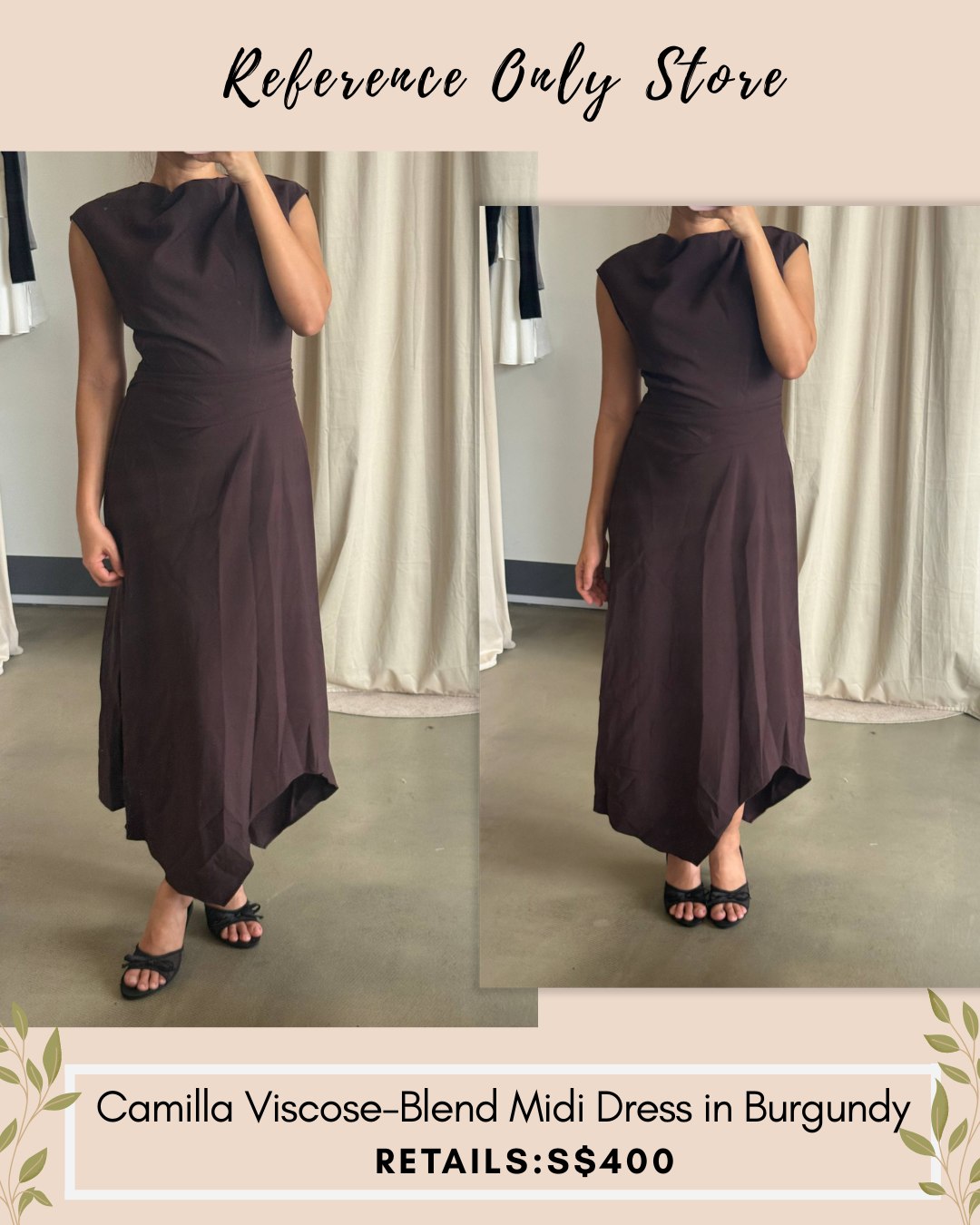 RS Camilla viscose blend midi dress