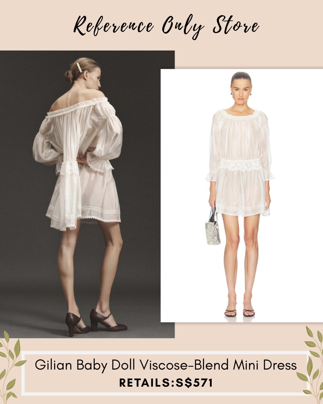 TG Gilian Baby doll viscose blend mini dress