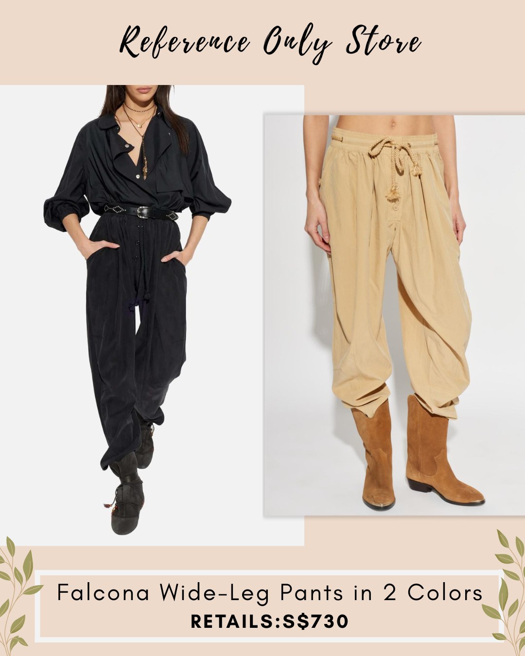 IM Falcona wide leg pants in 2 colors