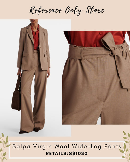 MM Salpa virgin wool wide leg pants