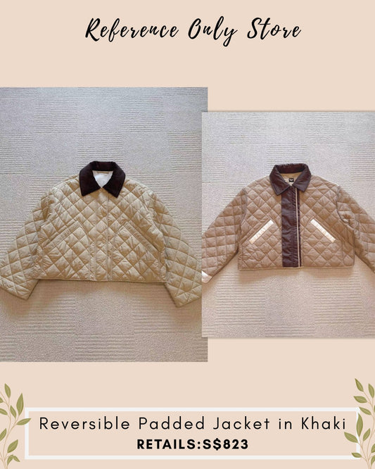 MM Reversible padded jacket in khaki