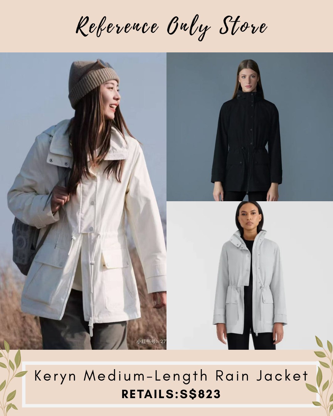 MK Keryn medium length rain jacket