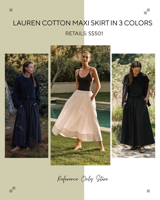 JK Lauren Cotton maxi skirt