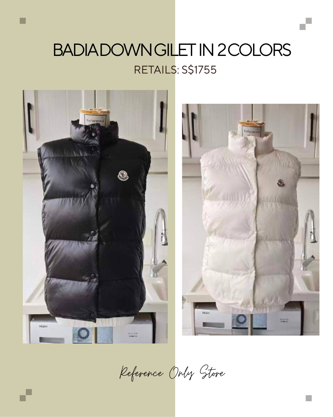 MC Badia down gilet womens in 2 colors