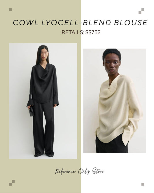 Tot cowl neck lyocell blend blouse