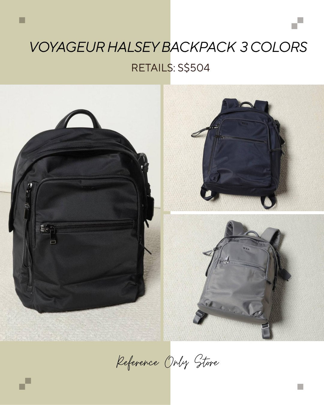 TM Voyageur halsey backpack in 3 colors