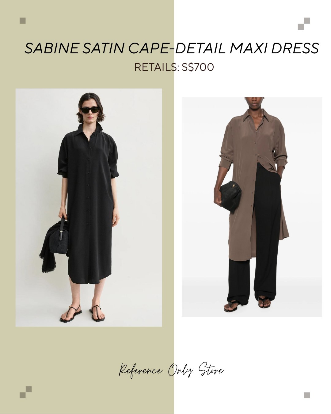 Tot silk midi shirt dress
