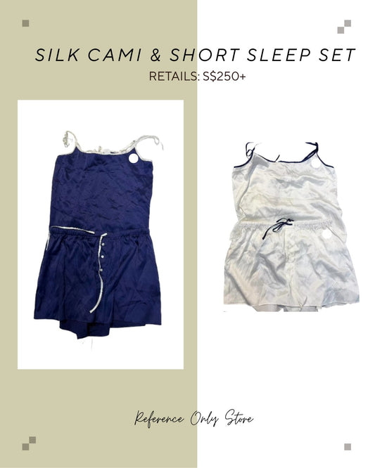 RL Silk cami and short sleep set