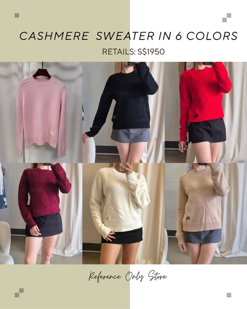 Cashmere sweater in 6 colors