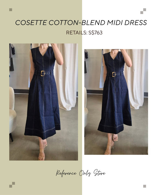 VB Cosette cotton blend midi dress