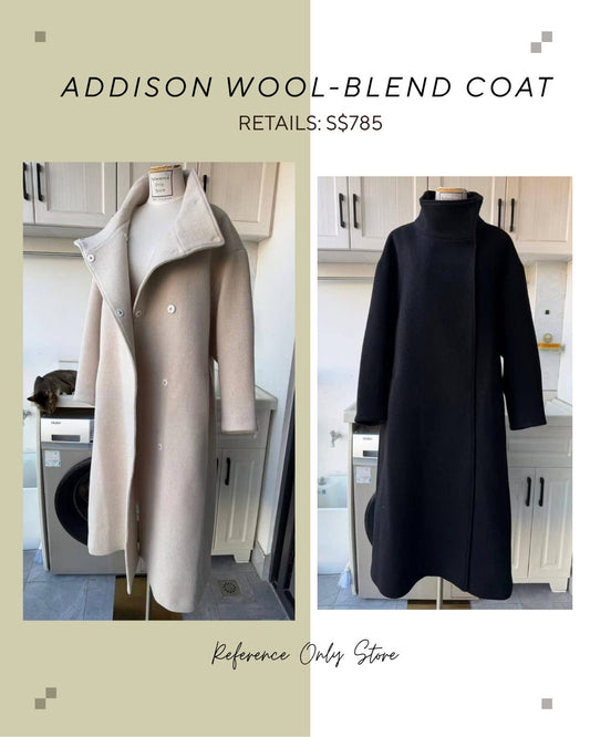 Ref Addison wool blend coat