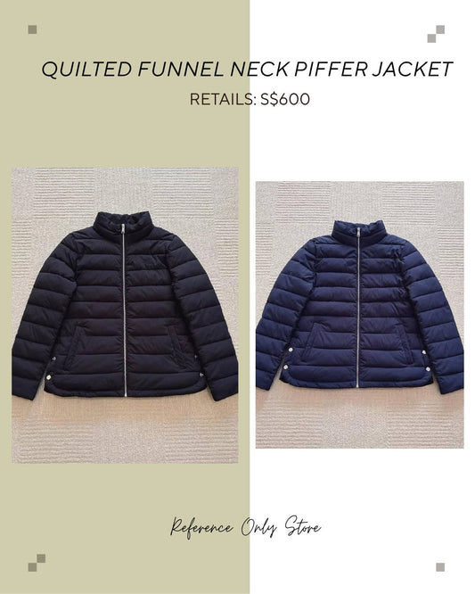 RL Quilted funnel neck piffer jacket