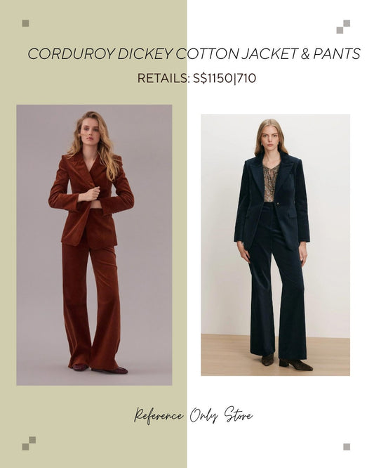 VB Corduroy dickey cotton jacket and pants