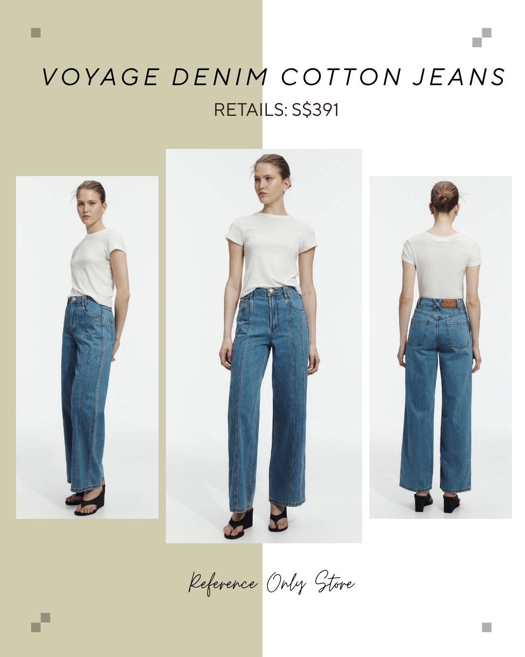 AJ Voyage denim cotton jeans
