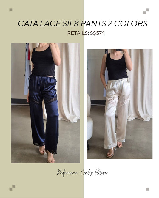 TG Cata lace silk pants in 2 colors