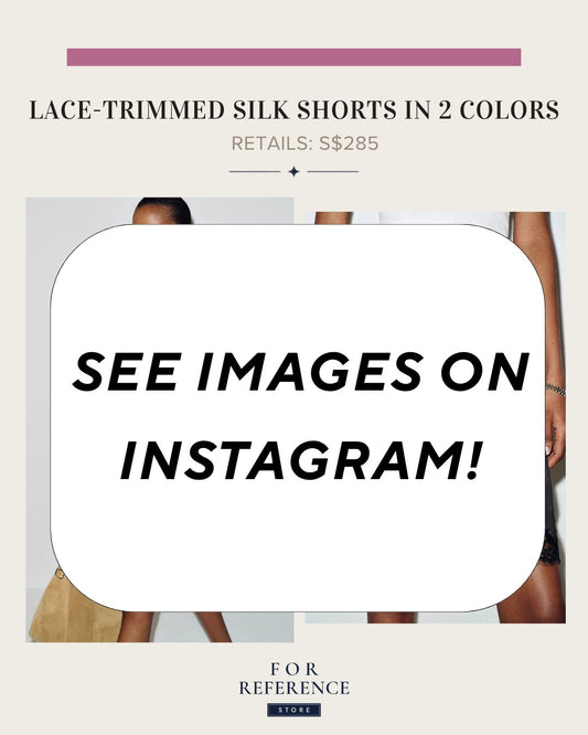Lace trimmed silk shorts in 2 colors
