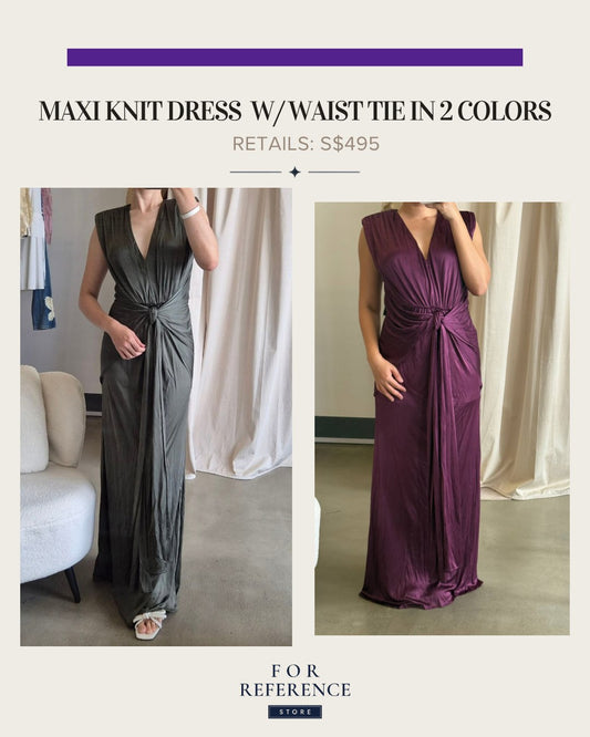 Cali knit maxi dress in 2 colors