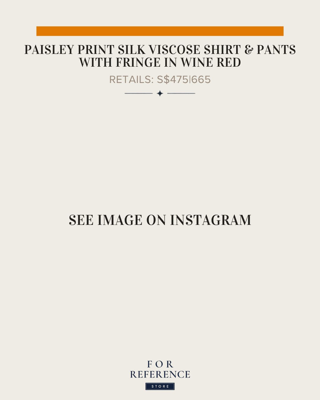 Paisley print wine red silk viscose shirt and pants with fringe
