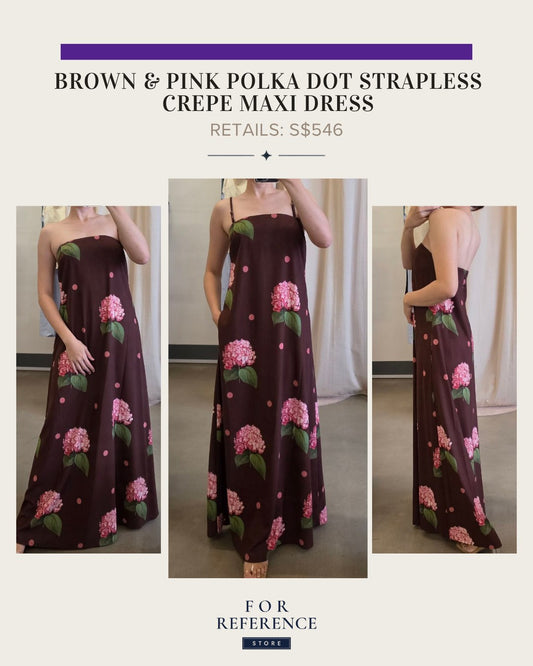 Alessia maxi dress polka