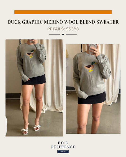 Duck Graphic wool blend sweater