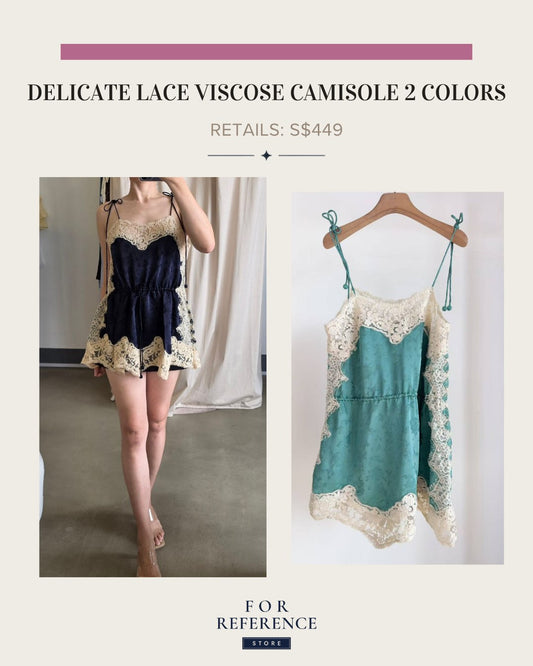 Delicate lace viscose camisole