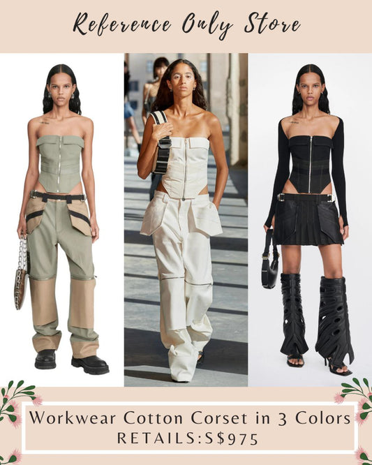 DL Workwear Cotton Corset in 3 Colors