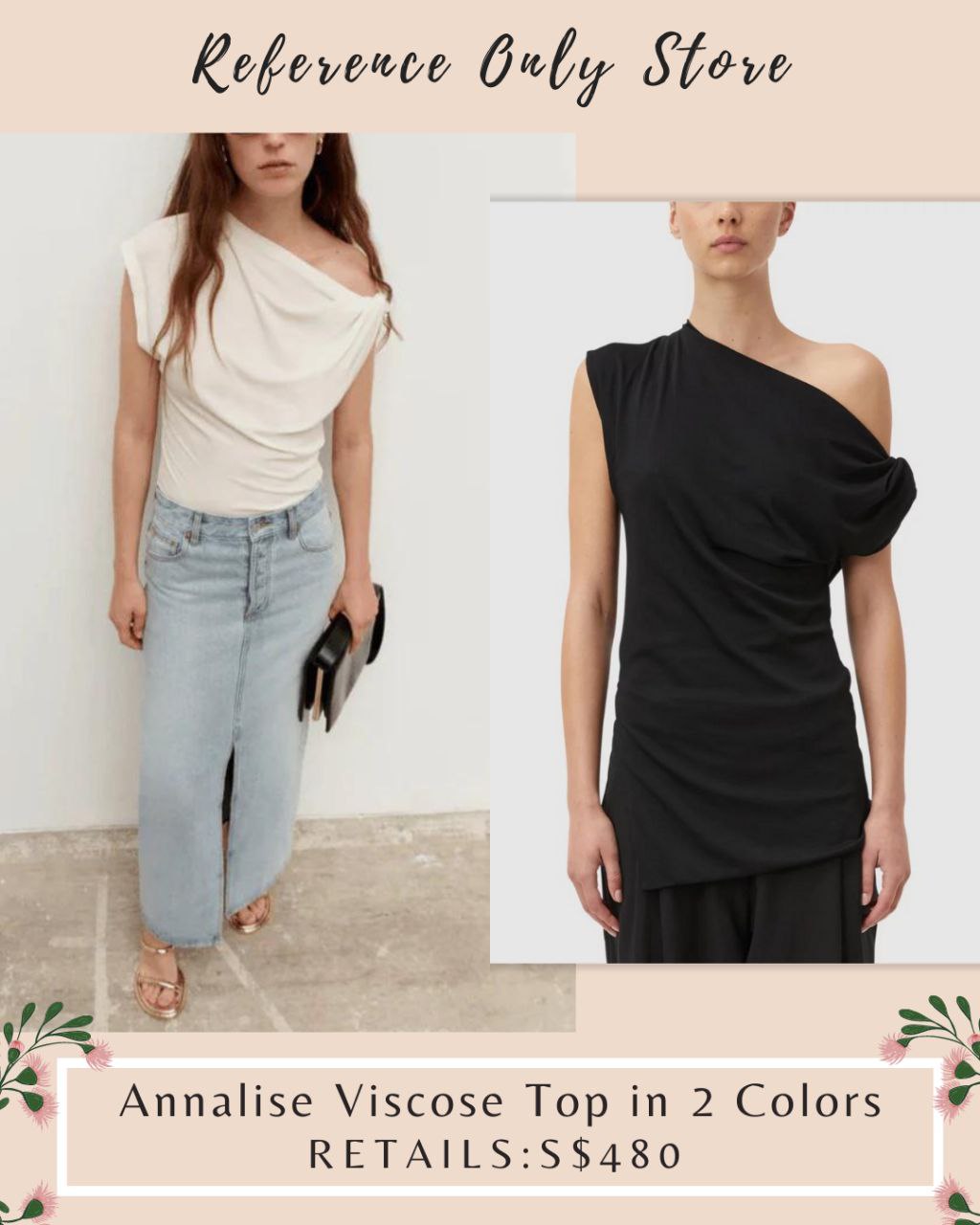 CM Annalise Viscose top in 2 colors