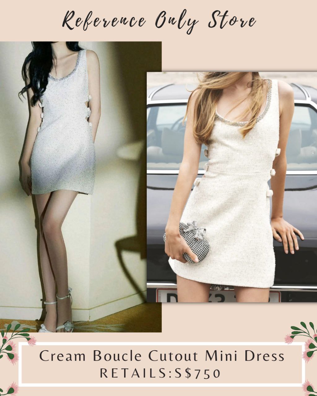 SP Cream Boucle Mini Dress