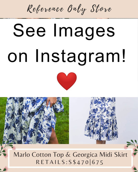 CC Marlo cotton top & georgica midi skirt