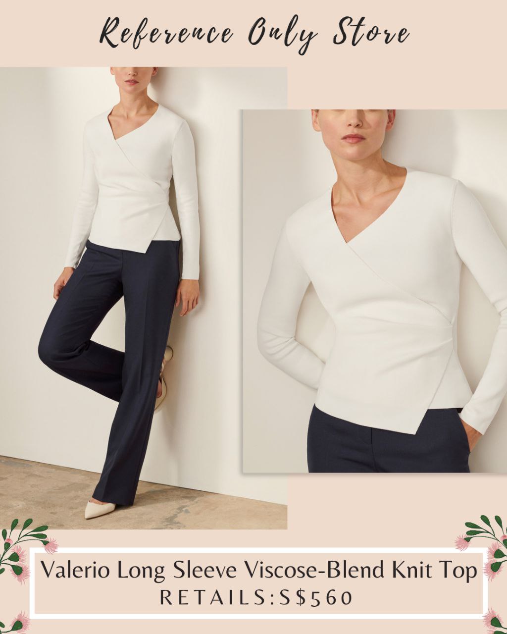 TF Valerio long sleeve viscose blend knit top