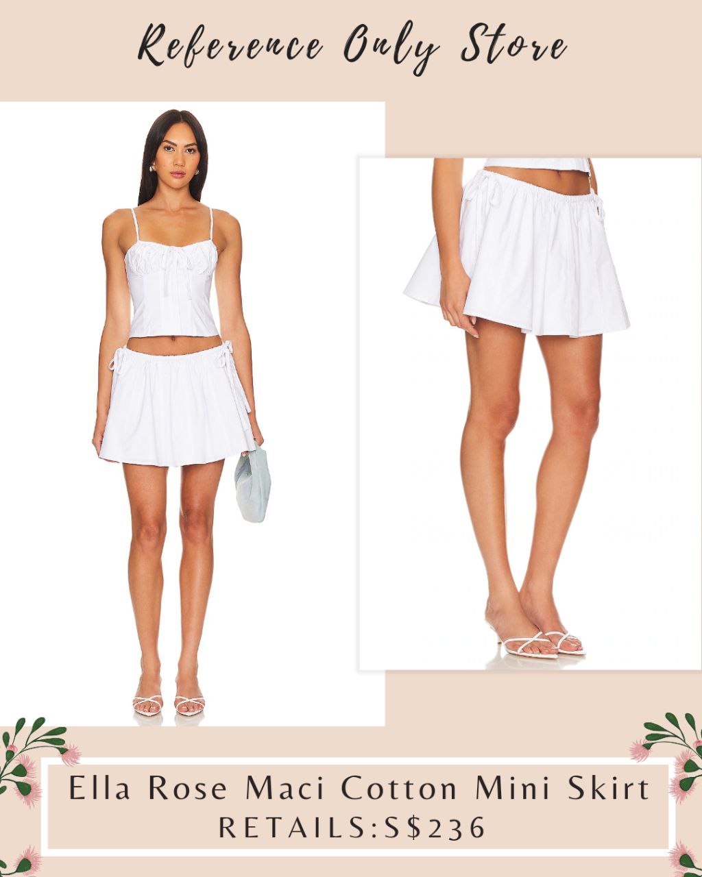 LF Ella Rose Maci Cotton Mini Skirt