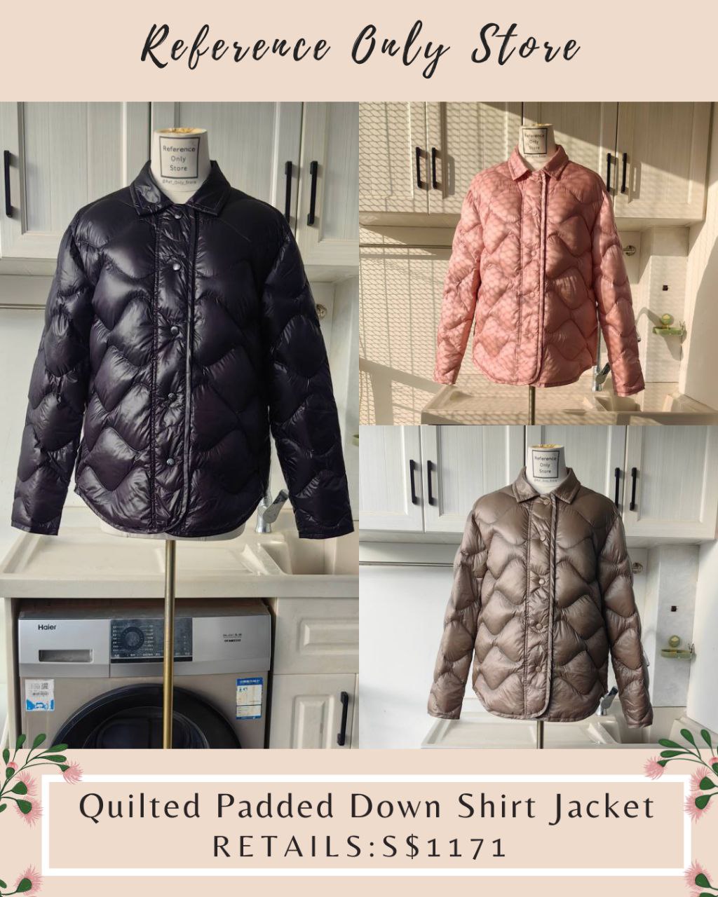 MC Quilted Padded Down Shirt Jacket