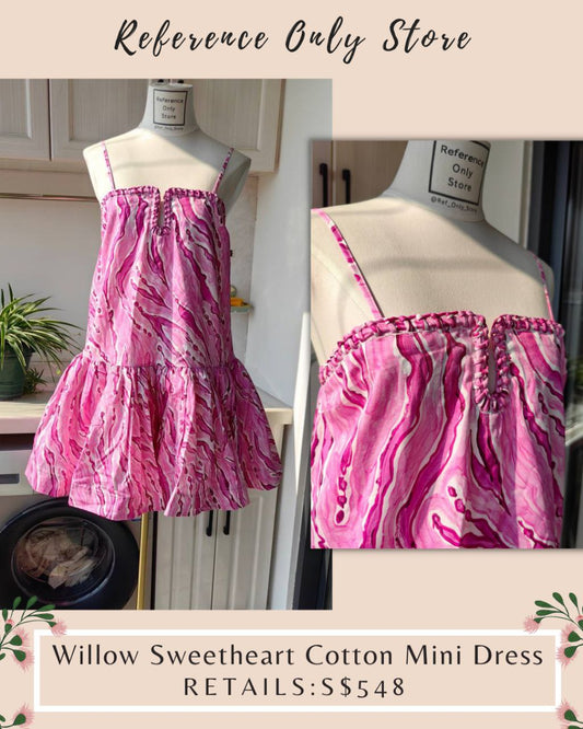 AJ Willow Sweetheart Cotton Mini Dress