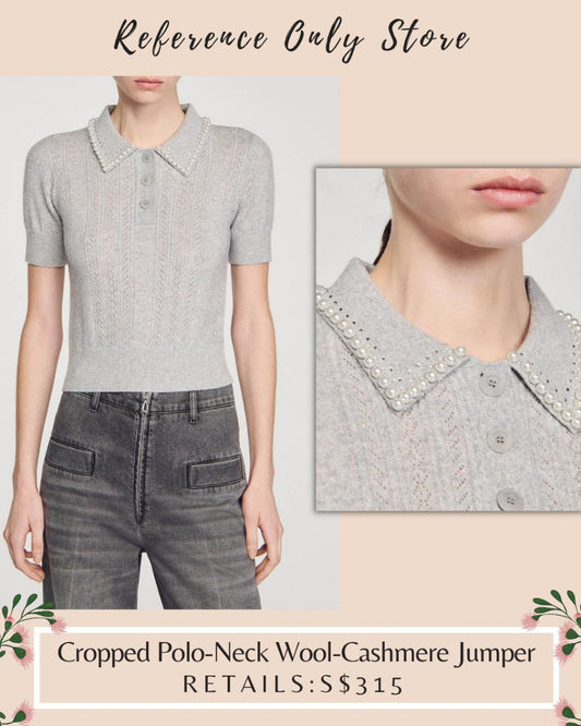 SD Cropped Polo Wool Cashmere Jumper top