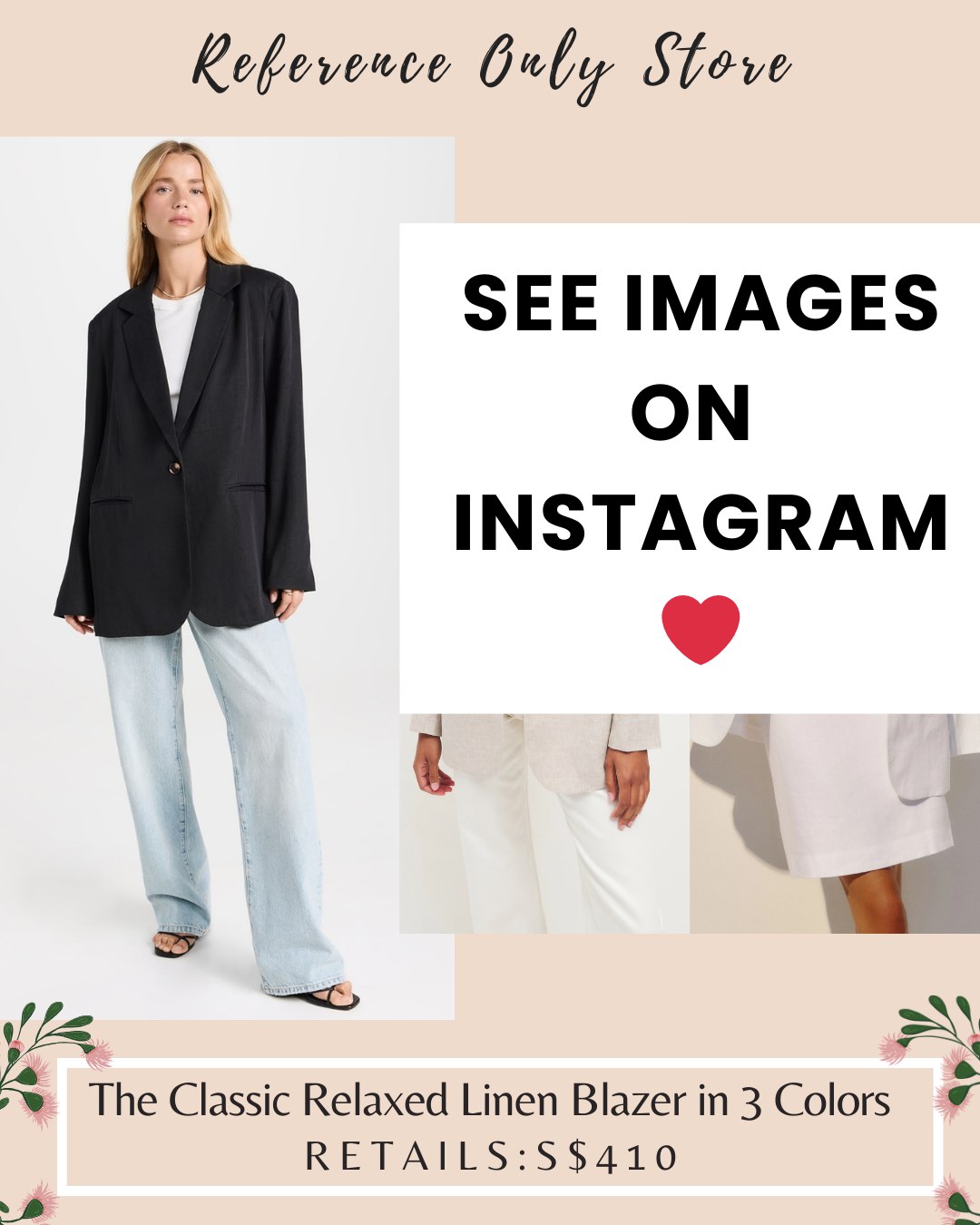 Ref The Classic relaxed linen blazer