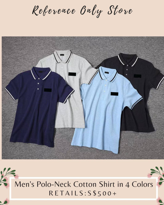 ZN Men's Polo Neck Cotton Shirt