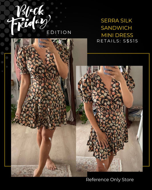 DN Serra sandwich Silk mini dress